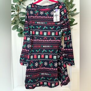 💫 10/$35- George Cotton Merry Long Sleeve Dress